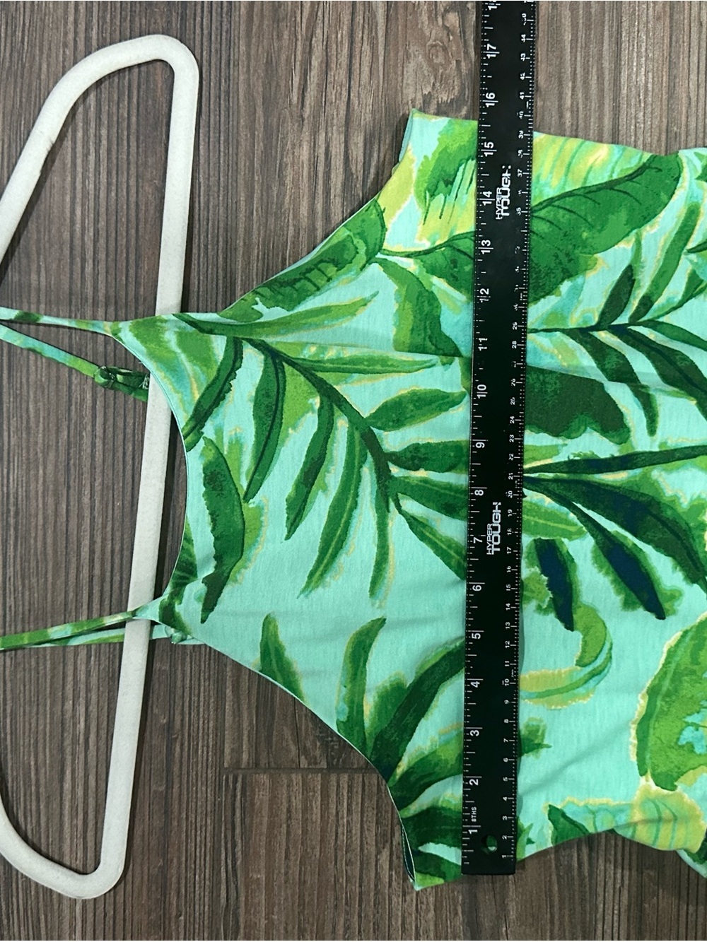 Tropical Green Leaf Summer Hawaiian Vacation Cruise Beach Maxi Dress - Picture 6 of 16